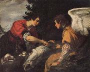 Jacopo Vignali Tobias and the Angel oil painting reproduction